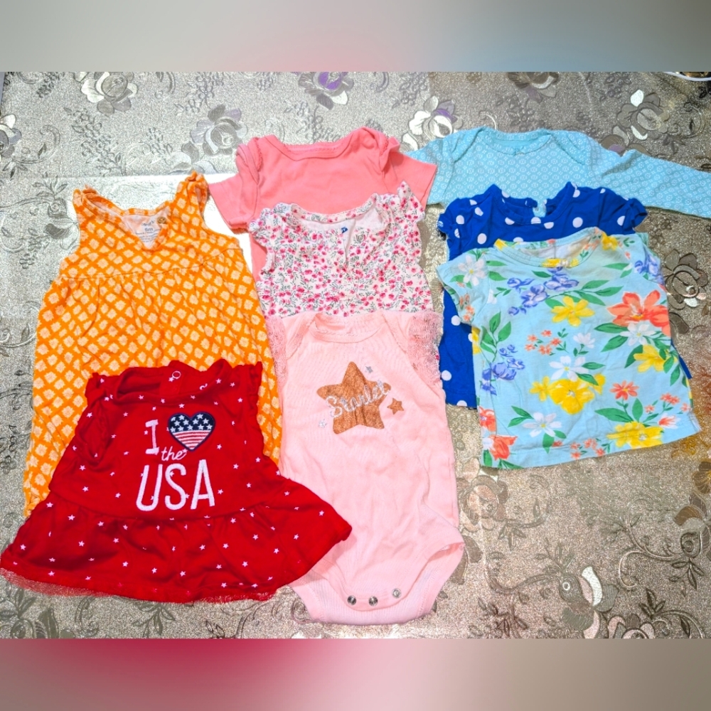 Colorful Baby Girl Lot 3-9m